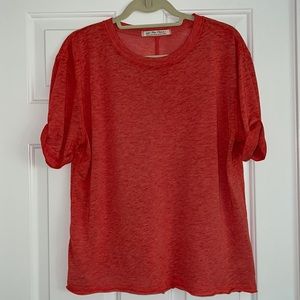 Free People Cassidy Tee Poppy Size Small